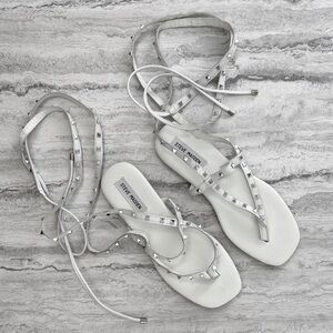 STEVE MADDEN Studded Tie Up Sandals
